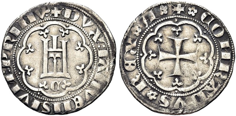 GENOVA
Simon Boccanegra, Doge I, 1339-1344.
Grosso.
Ag gr. 2,85
Dr. DVX IANV...
