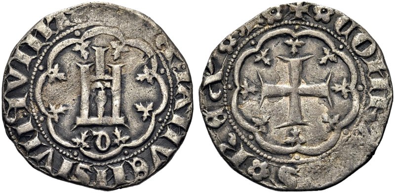 GENOVA
Gabriele Adorno, Doge V, 1363-1370.
Grosso.
Ag gr. 2,81
Dr. DVX IANVE...