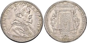 ROMA
Clemente X (Emilio Altieri), 1670-1676.
Piastra del Giubileo 1675.
Ag gr. 31,85
Dr. CLEMENS X PONT MAX AN IVB. Busto a d. con camauro, mozzet...