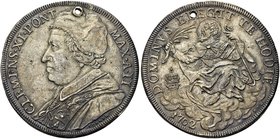 ROMA
Clemente XI (Gian Francesco Albani), 1700-1721.
Piastra 1702 a. II.
Ag gr. 32,03
Dr. CLEMENS XI PONT - MAX A II. Busto a s. con camauro, mozz...