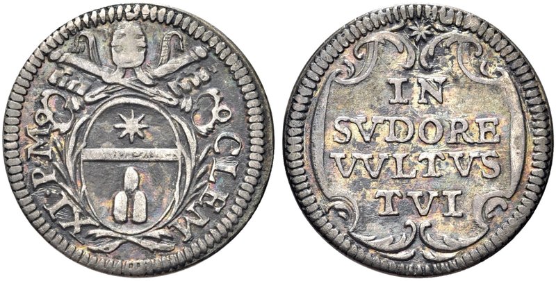 ROMA
Clemente XI (Gian Francesco Albani), 1700-1721.
Grosso.
Ag gr. 1,44
Dr....