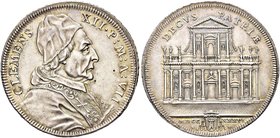 ROMA
Clemente XII (Lorenzo Corsini), 1730-1740.
Mezza Piastra 1736 a. VII.
Ag gr. 14,62
Dr. CLEMENS - XII P M A VII. Busto a d., con camauro, mozz...
