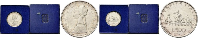 ROMA
Repubblica Italiana, dal 1946.
500 Lire 1957 Prova.
Ag
Dr. Busto mulieb...