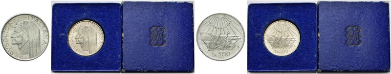 ROMA
Repubblica Italiana, dal 1946.
500 Lire 1965 Dante Prova.
Ag
Dr. Testa ...