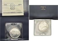 ROMA
Repubblica Italiana, dal 1946.
500 Lire 1974 Prova in astuccio con certificato.
Ag
Dr. Busto di G. Marconi a s.
Rv. Contorno geografico d’It...