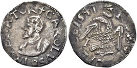 SICILIA
Carlo V D’Asburgo, Re di Spagna, Sicilia, Napoli, 1516-1556, Imperatore, 1519-1556.
Tarì 1541, zecca di Messina.
Ag gr. 2,87
Dr. CAROLVS I...