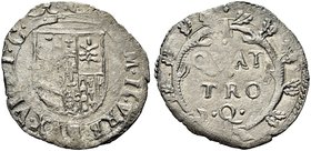 URBINO
Francesco II Maria della Rovere, 1574-1624.
4 Quattrini.
Ag gr. 0,87
Dr. F M II VRB DVX VI ET C. Stemma.
Rv. QUAT / TRO / Q. Iscrizione su...