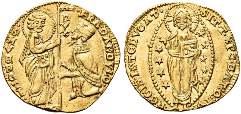 VENEZIA
Francesco Dandolo Doge LII, 1329-1339.
Ducato.
Au gr. 3,52
Dr. FRA D...