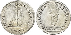 VENEZIA
Leonardo Loredan Doge LXXV, 1501-1521.
Mocenigo o Lira, sigle M B.
Ag gr. 6,49
Dr. LEONAR LAVREDAN S M VENETI. San Marco stante verso s., ...
