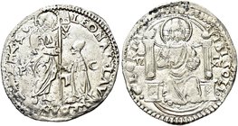 VENEZIA
Leonardo Loredan Doge LXXV, 1501-1521.
Marcello, sigle P C.
Ag gr. 3,22
Dr. LEONAR LAV REDAN - S M VENETI. San Marco stante verso s., porg...