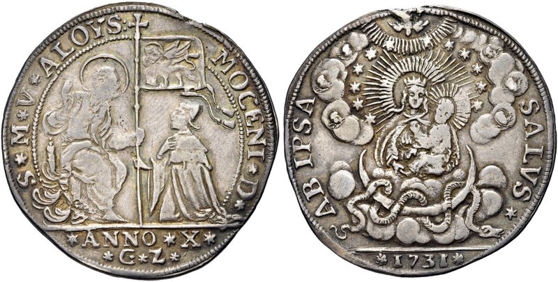 VENEZIA
Alvise III Mocenigo Doge CXII, 1722-1732.
Osella anno X, 1731.
Ag gr....