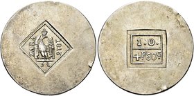 ZARA
Napoleone I Imperatore, Assedio Austriaco 1813.
Da 4 Franchi e 60 Centesimi.
Ag gr. 29,41
Dr. ZARA 1813. Aquila coronata su fulmine, entro lo...