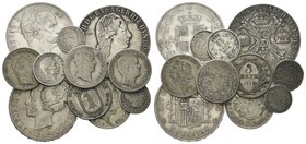 LOTTI
Lotto di n. 19 monete in argento italiane, spagnoli, francesi, austriache, svizzere ed etiopi. Si segnala la 5 Lire del 1879 di Umberto, Taller...