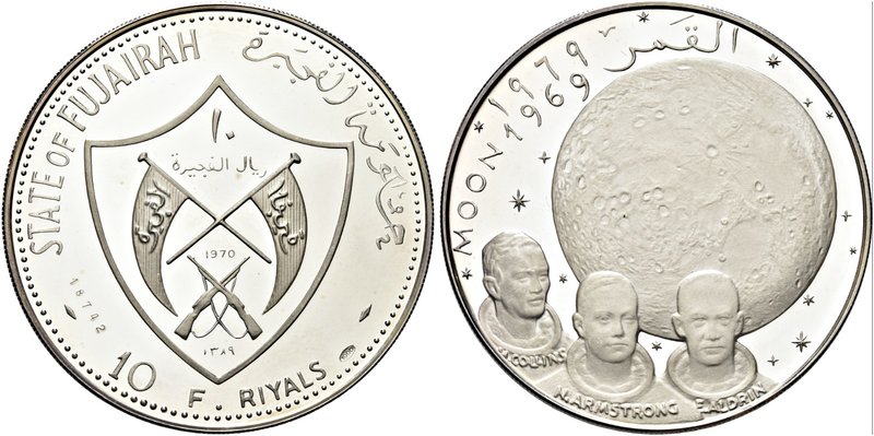 FUJAIRAH, Emirate
Emirato. Muhammad bin Hamad al-Sharqi, 1952-1974.
10 Riyal 1...