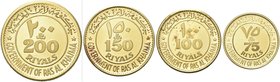 RAS-AL-KHAIMAH
Saqr Bin Muhammad al-Qasimi, 1948-2016.
Serie completa di 8 valori (7 1/2, 10 e 15 Riyals in argento e 50, 75, 100, 150 e 200 Riyals ...
