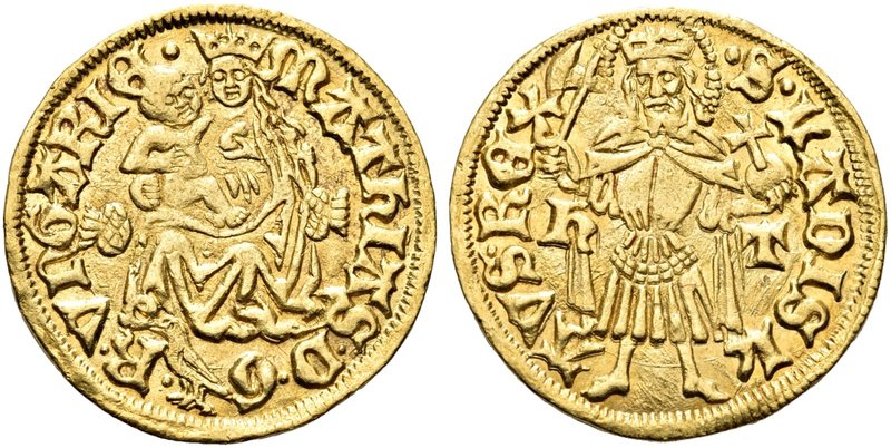 UNGHERIA
Mattia Corvino, 1458-1490.
Ducato 1470-1490, zecca di Nagyszebeu.
gr...