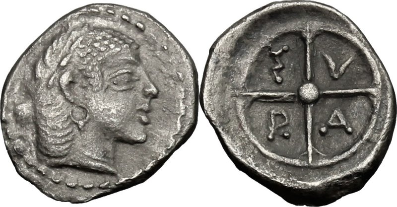 Sicily. Syracuse. Deynomenid Tyranny (485-466 BC). AR Litra, c. 470 BC. D/ Head ...
