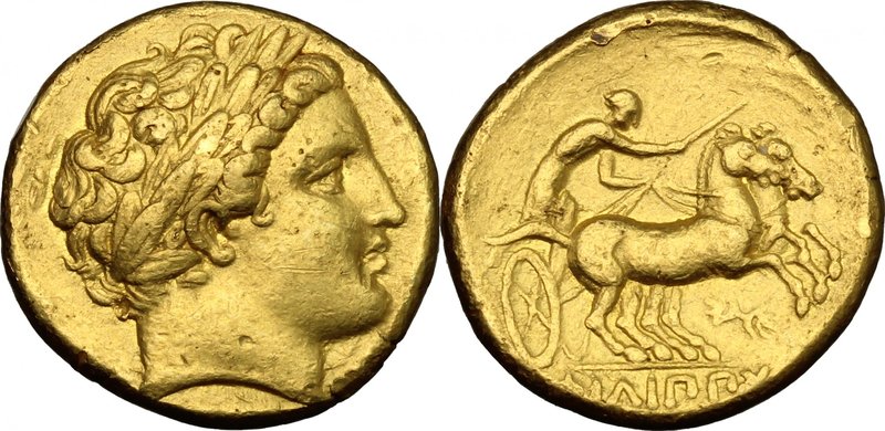 Continental Greece. Kings of Macedon. Philip II (359-336 BC). AV Stater, Pella m...