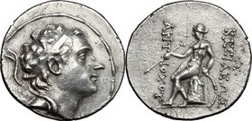 Greek Asia. Syria, Seleucid Kings. Antiochos III "the Great" (223-187 BC). AR Tetradrachm, Antioch mint, c. 197-187 BC. D/ Diademed head right. R/ BAΣ...