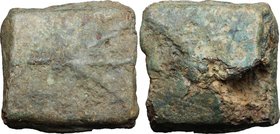 Aes Signatum. AE currency Bar, Central Italy, c. 6th-4th century BC. Large fragment, "Ramo Secco" pattern on each side. Vecchi ICC 3, pp. 26-7; Haeber...