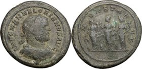 Florian (276 AD). AE Medallion, Rome mint, 276 AD. D/ IMP C M ANN FLORIANVS AVG. Laureate, draped and cuirassed bust right. R/ M-ONETA A-VG. The Tres ...