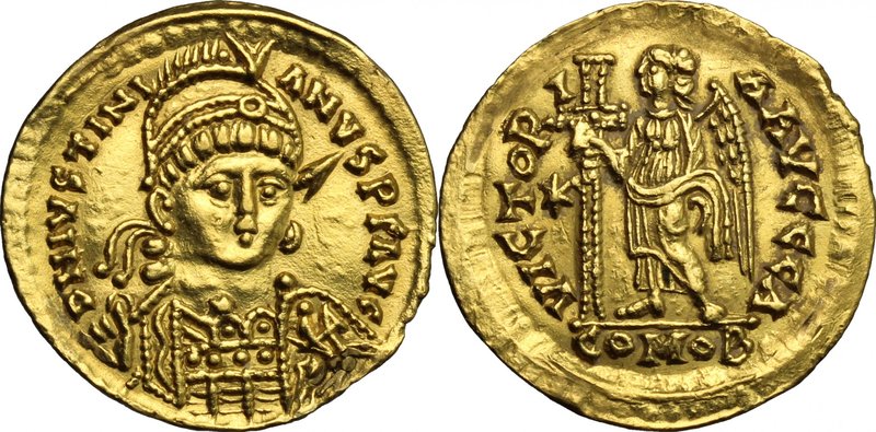 Ostrogothic Italy, Athalaric (526-534). AV Solidus in the name of Justinian I, R...