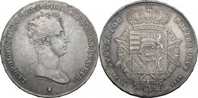 Firenze. Leopoldo II di Lorena (1824-1859). Francescone 1839. D/ Testa nuda a destra. Sotto il taglio del collo, in caratteri minutissimi PICHLER (Lui...