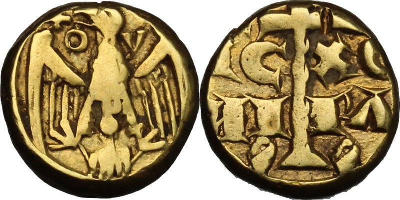 Messina. Manfredi (1258-1266). Multiplo di tarì. D/ Aquila con ali spiegate di f...
