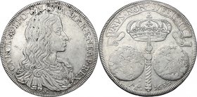 Napoli. Carlo II (1674-1700). Ducato 1684 sigle IM e AG A, Giovanni Majorino maestro di conio, Andrea Giovane maestro di zecca e Marco Antonio Ariani ...