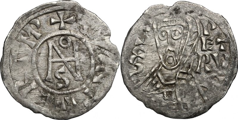Roma. Giovanni IX (897-898) con Lamberto (898-900). Denaro antiquiore. D/ IOHANN...