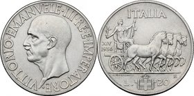 Vittorio Emanuele III (1900-1943). 20 lire 1936 A. XIV. Pag. 681. Mont. 78. AG. mm. 35.50 R. qSPL.