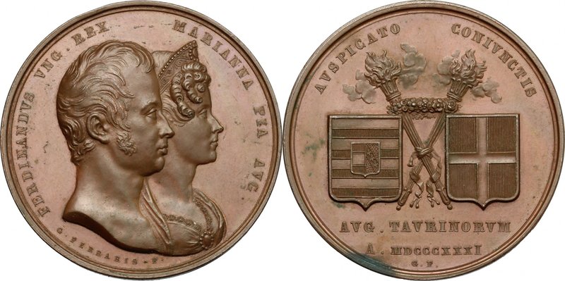 Ferdinando I, Imperatore d'Austria e re del Lombardo-Veneto (1793-1875). Medagli...