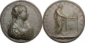 Isabella da Capua (1509-1559), Principessa di Molfetta, moglie di Ferrante Gonzaga, Principe di Guastalla. Medaglia celebrativa 1552. D/ ISABELLA CAPV...