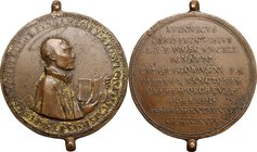 Ludovico Ludovisi (1595 - 1632), cardinale e arcivescovo. Medaglia 1626 per la fondazione della chiesa di Sant'Ignazio a Roma. D/ VT SAPIENS ARCHITECT...