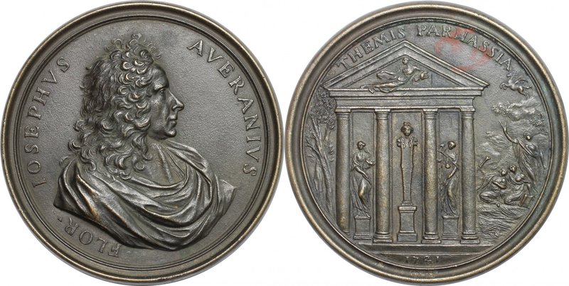 Giuseppe Averani (1662-1738), giureconsulto e naturalista. Medaglia 1721. D/ IOS...