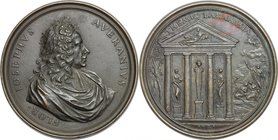 Giuseppe Averani (1662-1738), giureconsulto e naturalista. Medaglia 1721. D/ IOSEPHVS AVERANIVS FLOR. Busto a destra con lunghi capelli riccioluti e m...