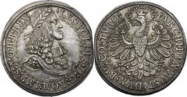 Austria. Holy Roman Empire, Leopold I Emperor (1658-1705). Double Taler, Hall mint, Tyrol, undated (c. 1670). Davenport 3247. Moser & Tursky 708. AR. ...