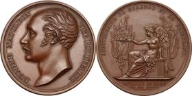 France. Eugene Napoleon Beauharnais (1781-1824), Prince of Venice and Vice Roy of Italia. Medal 14 June 1809 to commemorate the battle of Raab and the...