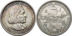 USA. Half Dollar commemorative 1893, Columbian Expo. KM 117. AR. g. 12.48 mm. 30.50 Lovely iridescent patina. Good EF.
