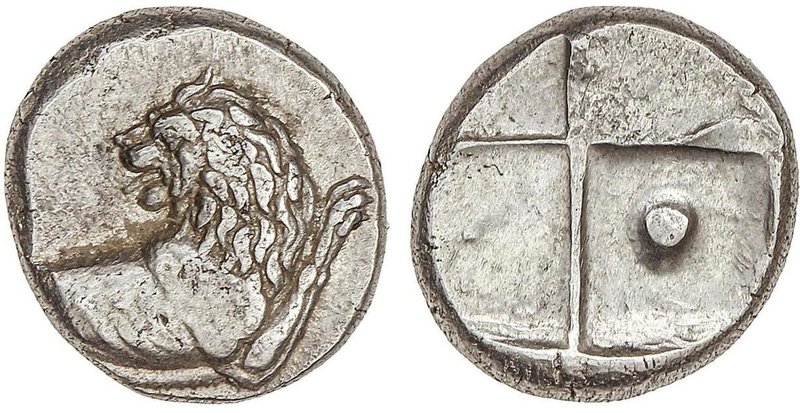 GREEK COINS
Hemidracma. 480-350 a.C. CHERRONESOS. TRACIA. Anv.: Prótomo de león...