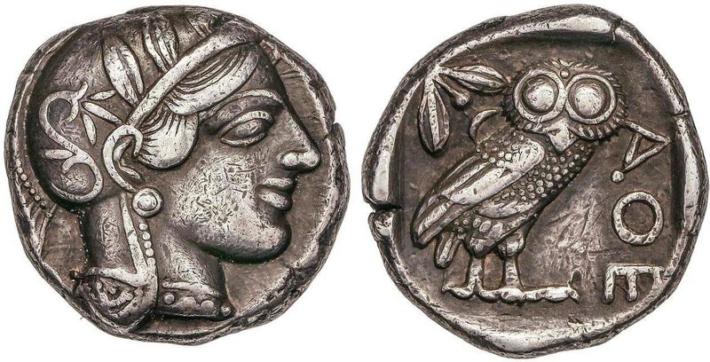 GREEK COINS
Tetradracma. 480-407 a.C. ATENAS. ATTICA. Anv.: Cabeza de Atenea a ...