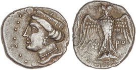 GREEK COINS
Dracma. 400-350 a.C. AMISOS. PONTOS. Anv.: Cabeza de Hera a izquierda. Rev.: Lechuza de frente con las alas extendidas, leyenda a los lad...