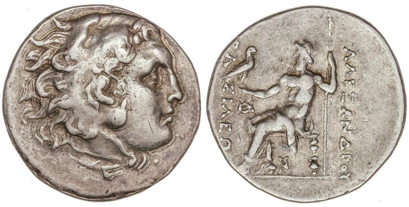 GREEK COINS
Tetradracma. 336-323 a.C. ALEJANDRO MAGNO. Anv.: Cabeza de Hércules...