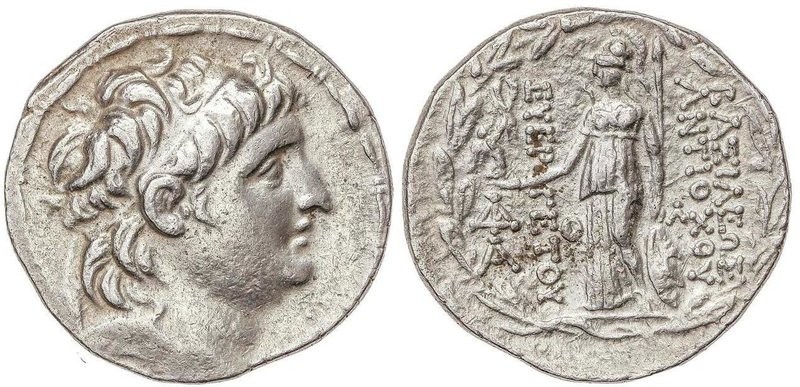 GREEK COINS
Tetradracma. 138-129 a.C. ANTÍOCO VII. REINO SELÉUCIDA. Anv.: Cabez...