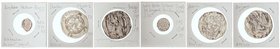 SASSANIDS COINS
Lote 11 monedas. AR. Lote 8 Dracmas de Shapur II, Khusro I, Khusro II (5) y Hormuzd IV, todas con diferentes cecas y fechas; incluye ...