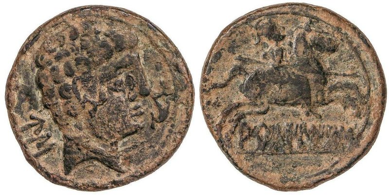 CELTIBERIAN COINS
As. 120-80 a.C. ARCAILICOS (Zona de SORIA-GUADALAJARA). Anv.:...