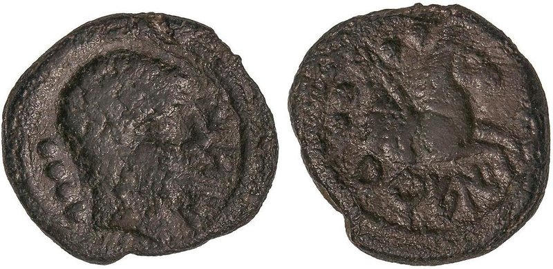 CELTIBERIAN COINS
Cuadrante. 150-20 a.C. AREICORATICOS (ÁGREDA, Soria). Anv.: C...