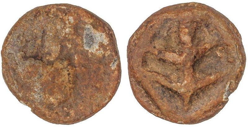 CELTIBERIAN COINS
Plomo Monetiforme. 120-20 a.C. BAESURI (CASTRO MARIN. PORTUGA...