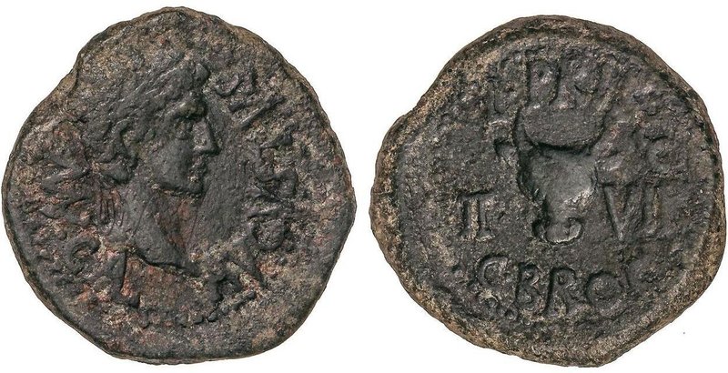 CELTIBERIAN COINS
Semis. 27 a.C.-14 d.C. ÉPOCA DE AUGUSTO. CALAGURRIS (CALAHORR...