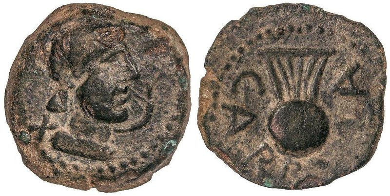 CELTIBERIAN COINS
As. 80 a.C. CARBULA (ALMODÓVAR DEL RÍO, Córdoba). Anv.: Cabez...